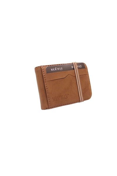 MKM MAN Nubuck Card Holder & Wallet Side Model with Elastic