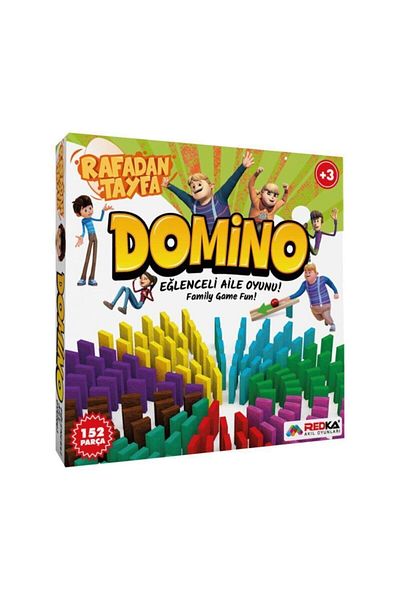 Redka Rafadan Tayfa Domino Game 152 Pieces Wooden Colorful Dominoes