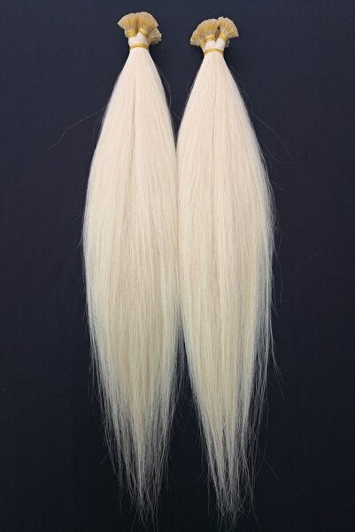 HalitCan HairKing Yüzde % Gerçek Platin Insan Saçı 50 Cm 50 Adet (30 GR.) Büt...