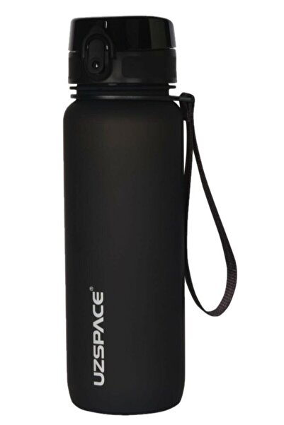 Uzspace 800 ml Siyah Tritan Kırılmaz Matara Suluk