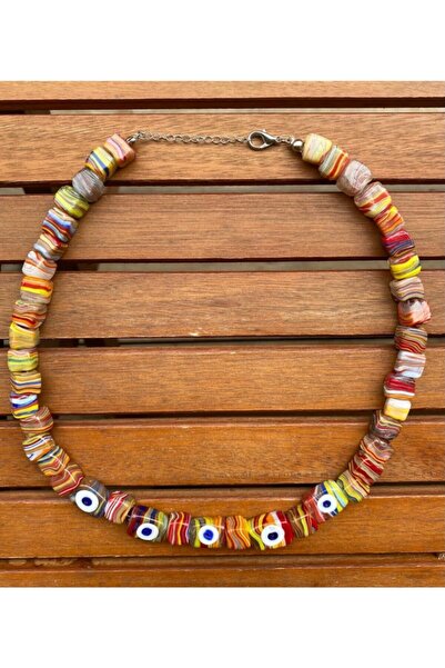 wanwa aksesuar قلادة عين عجل رخامية