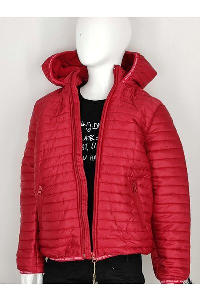 Midimod Gold Unisex 6-19 Years Lightweight Sleeves Elastic Inside Fleece Front Two Pockets Hooded Winter Coat