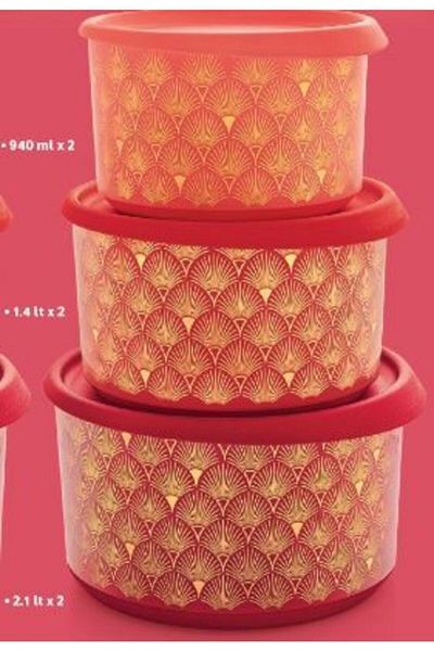 Tupperware Glitter Serve and Storage Set - Stylish and Convenient