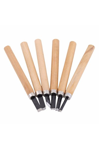 Genel Markalar Real Özs 6 Parça Ahşap Ağaç Oyma Hobi Seti