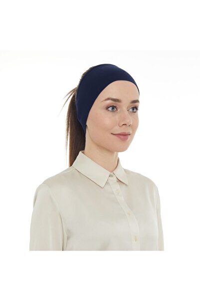 Genel Markalar Kadın Lacivert Silikonlu Bandana Bone
