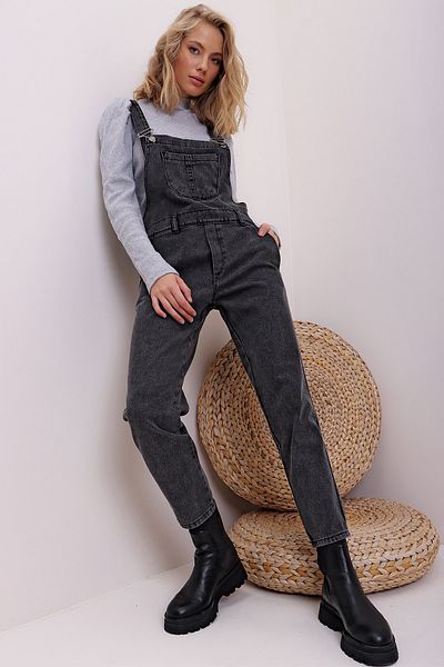 Trend Alaçatı Stili Overalls - Black - Regular fit