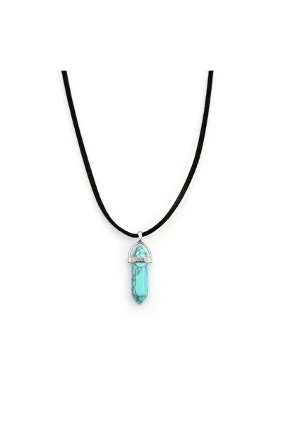 Mystic Energy Doğal Taş Turkuaz Taşı Pandül Kesim Ister Kolye Ister Anahtarlık | Hediyelik Doğaltaş