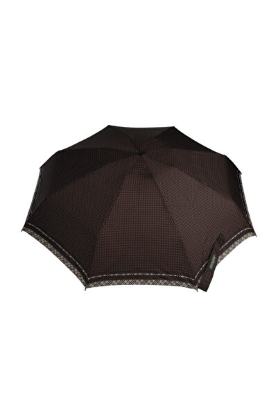 APRİL Snotline Kadın Şemsiye Micro Sarı Puantiyeli Kahverengi 03l