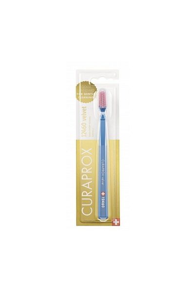 Curaprox 12460 Velvet Toothbrush - Turquoise Gray