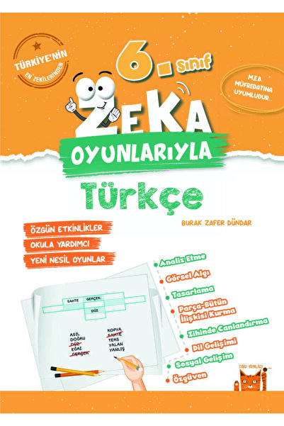 PAKO Yayınları 6. Sınıf Zeka Oyunlarıyla Türkçe