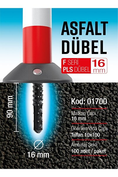 ÇİM PLASTİK Delinatör-kasis-asfalt Dübeli 16x90( 10adet)