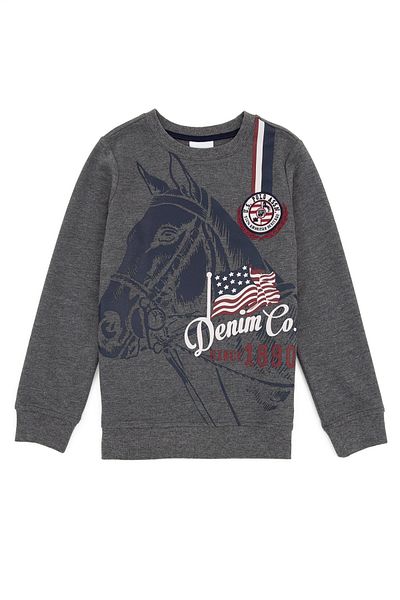 U.S. Polo Assn. Hanorac gri pentru băiat