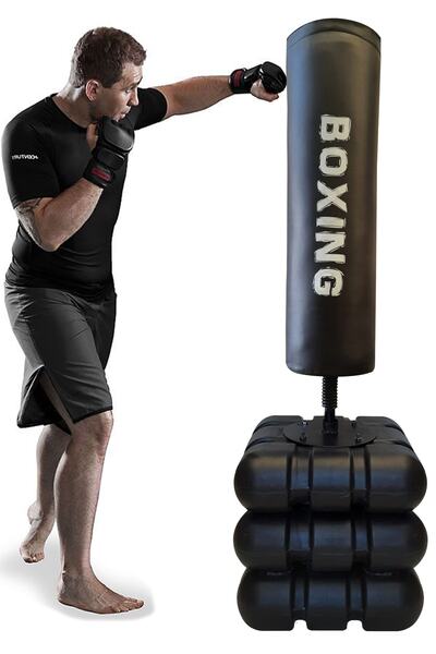 Spor Byfit 178 Cm Devrilmez Ayaklı Büyük Boks Vurma Standı