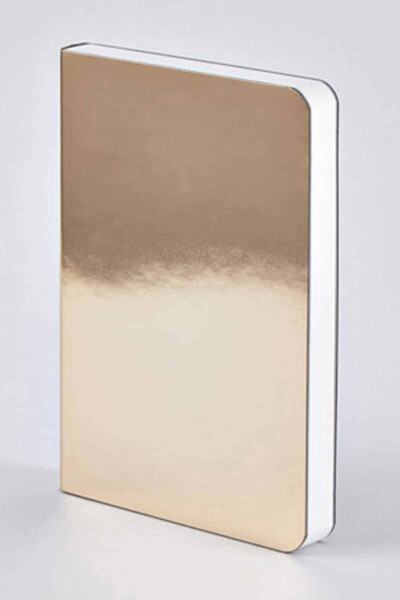 NUUNA Gray Dotted Notebook Shiny Starlet Gold (a6 Premium Paper - 176 Pages)