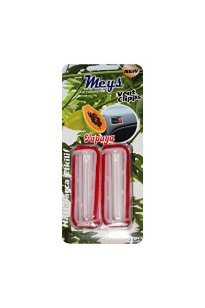 Blingston Meys Kırmızı Izgara Havalandırma Klips Araç Oto Kokusu Papaya