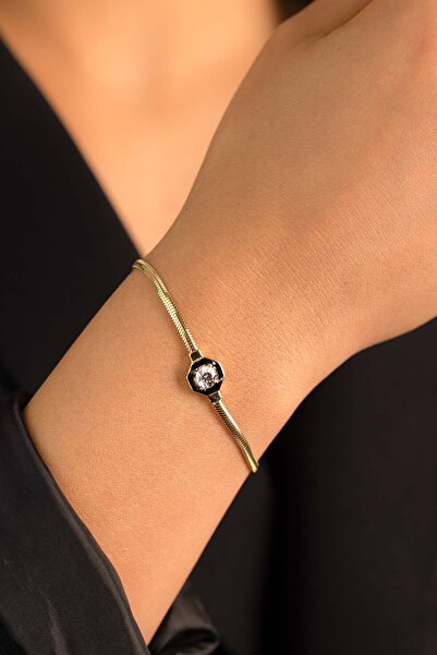 YAVUZ KUYUMCULUK 14 Ayar Altın Balık Sırtı Sekizgen Baget Bileklik