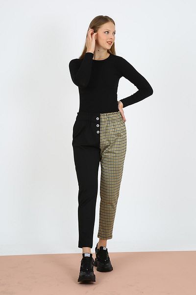 ALEXANDERGARDI Double Colored Elastic Waist Trousers (b21-12800)