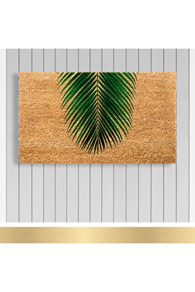 Paspashello , Design Koko Kapı Önü Paspas / Pvc Taban / Model;palmiye Yaprağı