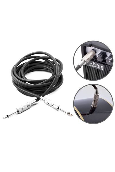Manuel Raymond 5 Meters Black Cable with Jack Plug Pro - Kjf5bk