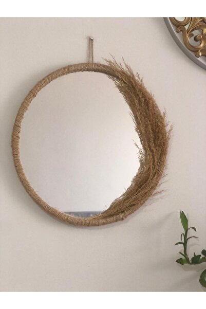 Genel Markalar Rafya Ayna Dekoratif Ayna Pampas Ayna