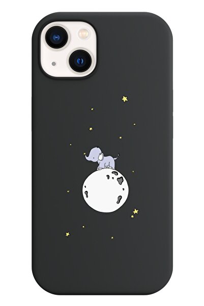 shoptocase Iphone 13 Lansman Dünyalı Fil Desenli Telefon Kılıfı