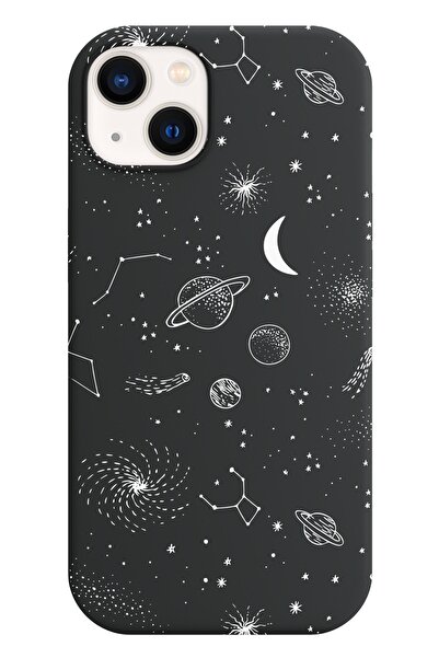 shoptocase Iphone 13 Lansman Güneş Sistemi - 2 Desenli Telefon Kılıfı