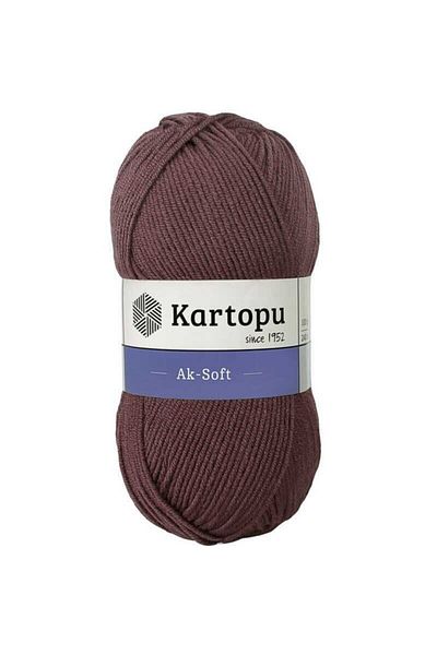 Kartopu Aksoft Plum K1707 - Σχέδιο ανοιχτού νήματος πλεξίματος χειρός