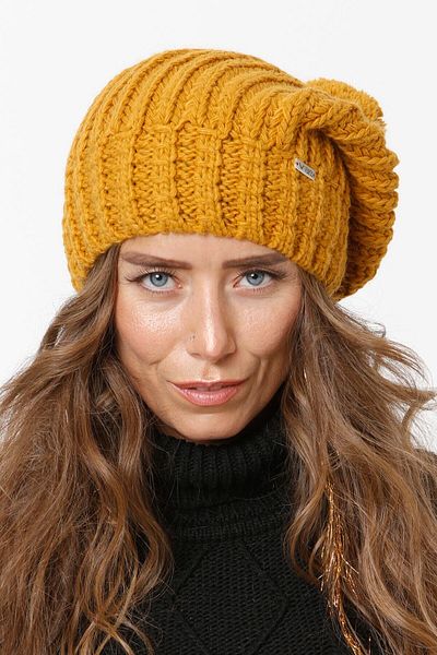 Vemod 51u Pompom Knitwear Knitted Beanie - Mustard