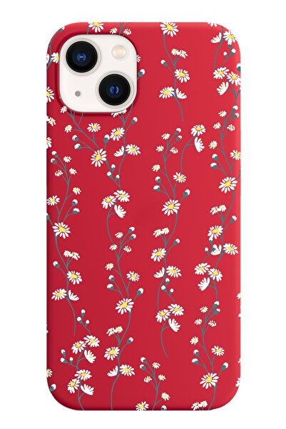 shoptocase Iphone 13 Lansman Papatya Sarmaşığı Desenli Telefon Kılıfı