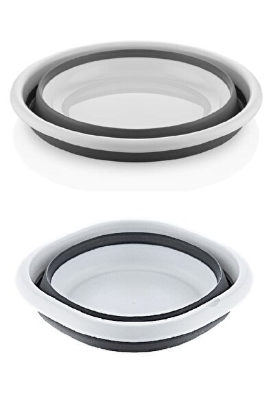 Genel Markalar 2'li Set Katlanır Badya Leğen Akordiyon Katlanabilir Badya 5,2...