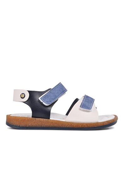 Generic Brand 210109 Navy Blue-Denim-White Comfort Boys' Sandals