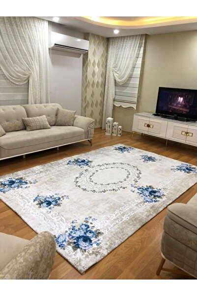 zirvetedarik Kadife Kumaş Lastikli Halı Örtüsü