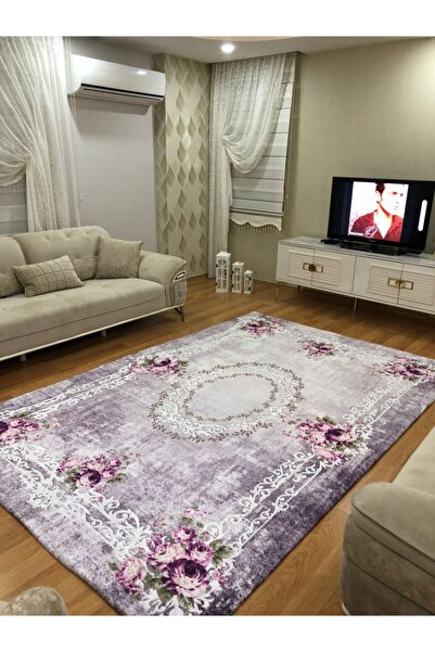 zirvetedarik Kadife Kumaş Lastikli Halı Örtüsü