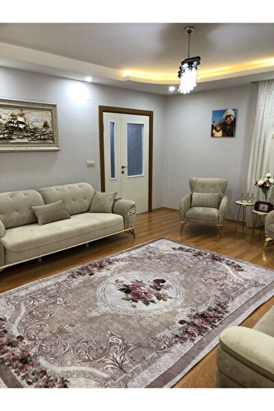zirvetedarik Kadife Kumaş Lastikli Halı Örtüsü