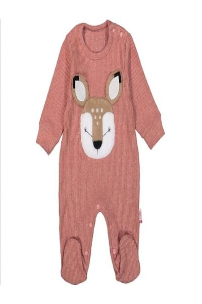 Pattic Deer Embroidered Baby Rompers