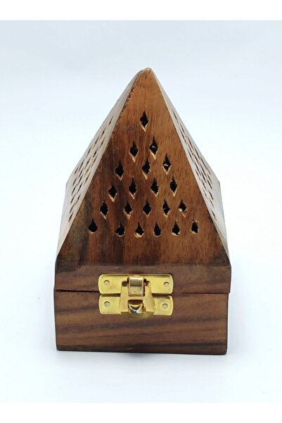 MİSKHANE Ahşap Kare Buhurdanlık