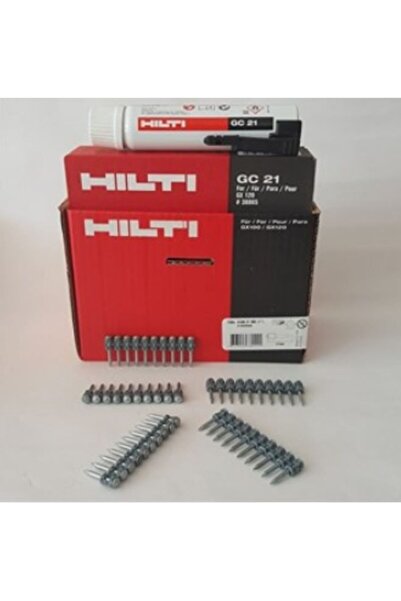 Hilti X-gn 27 Mx 750 Adt Gazlı Tabanca Çivisi ve Gc 21 Gaz Tüpü