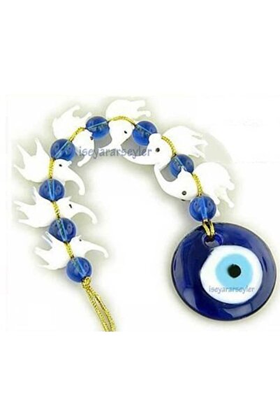 abnturk Cam Nazarlıklı Uğurlu 7li Fil Seti