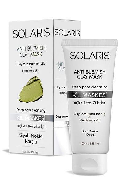 SOLARIS 100 ml Clay Mask - for Oily and Blemished Skin