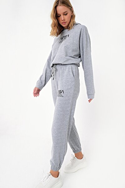 Trend Alaçatı Stili Sweatsuit - Gray - Regular