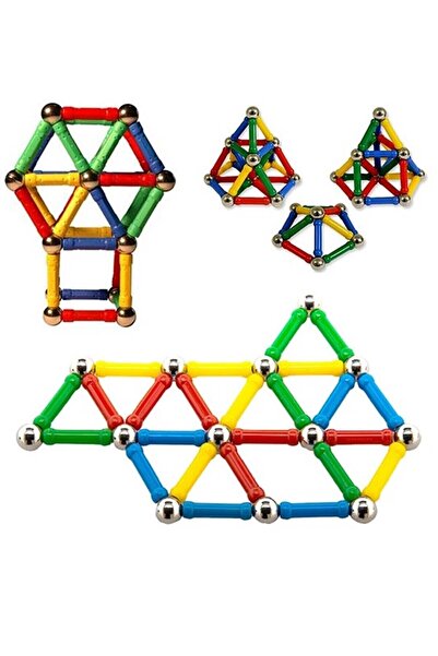 Mobee Manyetik Lego Mıknatıslı Denge Oyun Çubukları 37 Parça