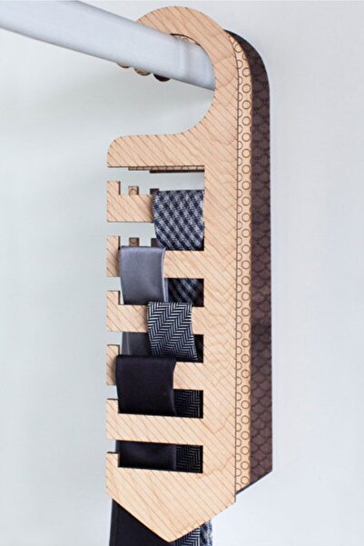 AHWALL Kravat Askısı Ahşap Mdf