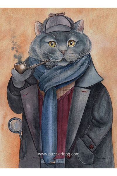 Nova Puzzle Nova 1000 Piece Secret Task, Detective Cat Puzzle