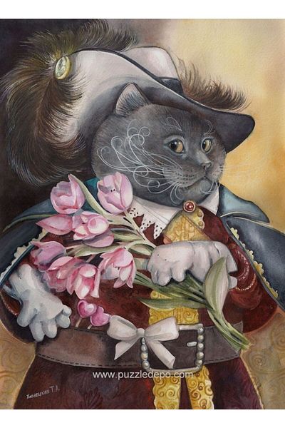 Nova Puzzle Nova 41099 - 1000 Piece Romantic British Musketeer Puzzle - Tatiana Plovetskaya