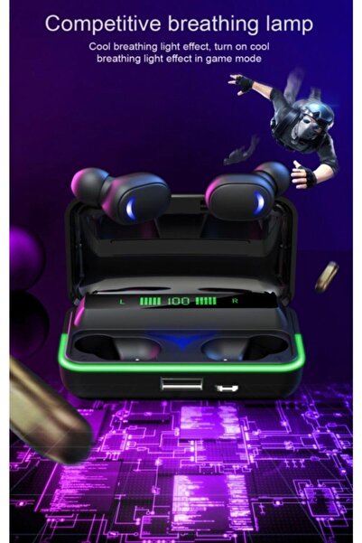 Dynego Bluetooth Kablosuz Sporcu Kulaklığı Su Dayanıklı Ios Android Uyumlu Stereo Müzik Medya Oyun