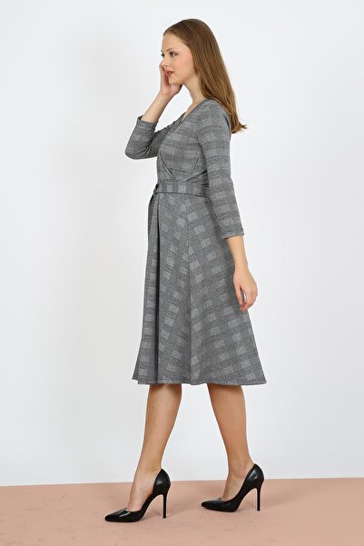 ALEXANDERGARDI Φόρεμα με διπλό γιακά με ζώνη (b21-40301)