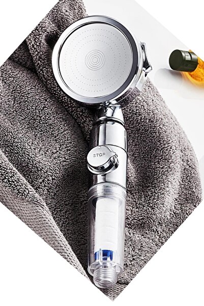 Berev Duş Başlığı Arıtma Filtreli Yüksek Basınç Krom 3 Sprey Ayarı Açık/kapa ...