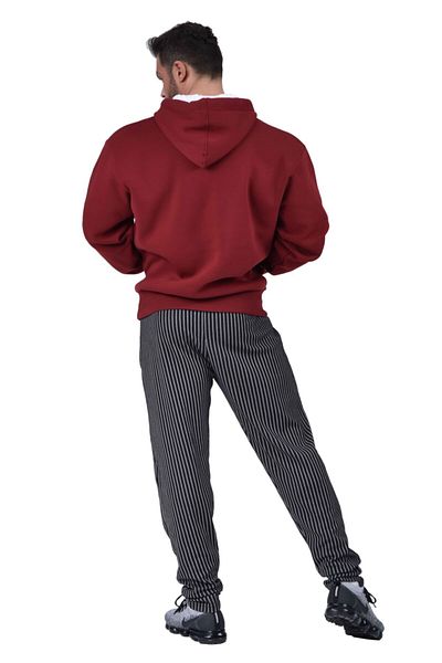 Big Sam Winter Burgundy Hooded Sweater - Relaxed Fit 4683