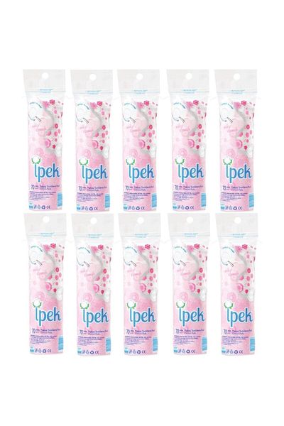 İpek 70 Pieces Makeup Cotton Discs - 10 Pack