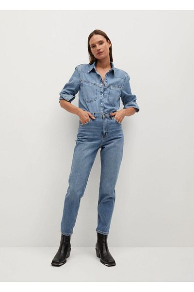 MANGO Woman Jean albastru pentru femei